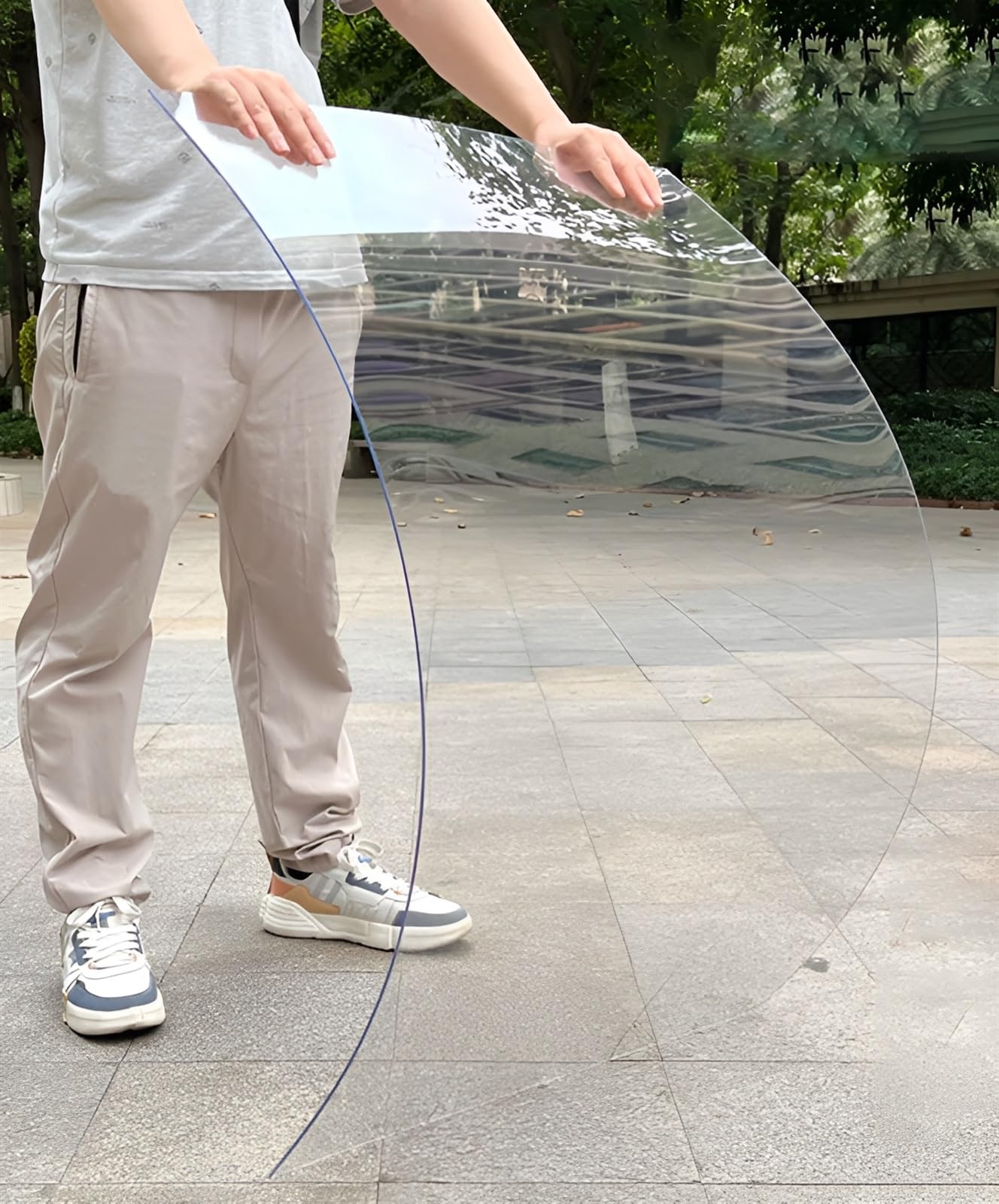Plaque Polycarbonate, Plaque Plexiglass Acryliques Transparentes, Plexiglass Plaque Transparent pour Marquise de Porte Exterieur Pergola Jardin Exterieur Serre Fenêtre Patio (Size : 0.6x1m)