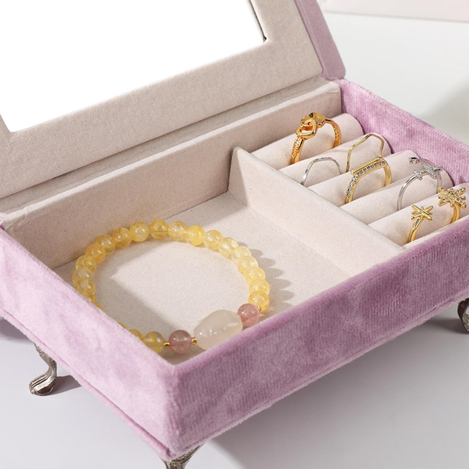 2er-Set 1:6 Sofa-Schmuckkästchen, Puppenzubehör, Schmuck-Aufbewahrungsbox, 2-Personen-Sofa, Einzelsofa