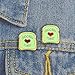 Flairs New York Foodies and Floral Theme Enamel Lapel Pin Brooch Badge (Pack of 1 Pin, Avocado Toast)
