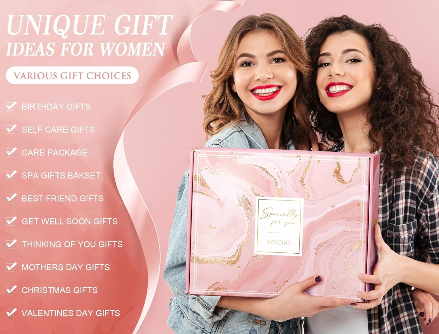 Set di cestini regalo per donne, benessere e cura fai da te, regalo di compleanno ispiratore per mamma, nonna, sorella, amici