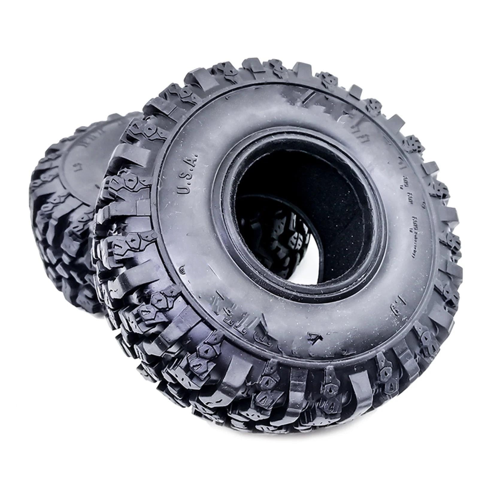Compatible con Axial para SCX10 SCX10 II 90046 AXI03007 para Traxxas TRX-4 115 * 45MM 1,9 "neumáticos De Goma para 1:10 RC Rock Crawler RC Coche NeumáTico Piezas