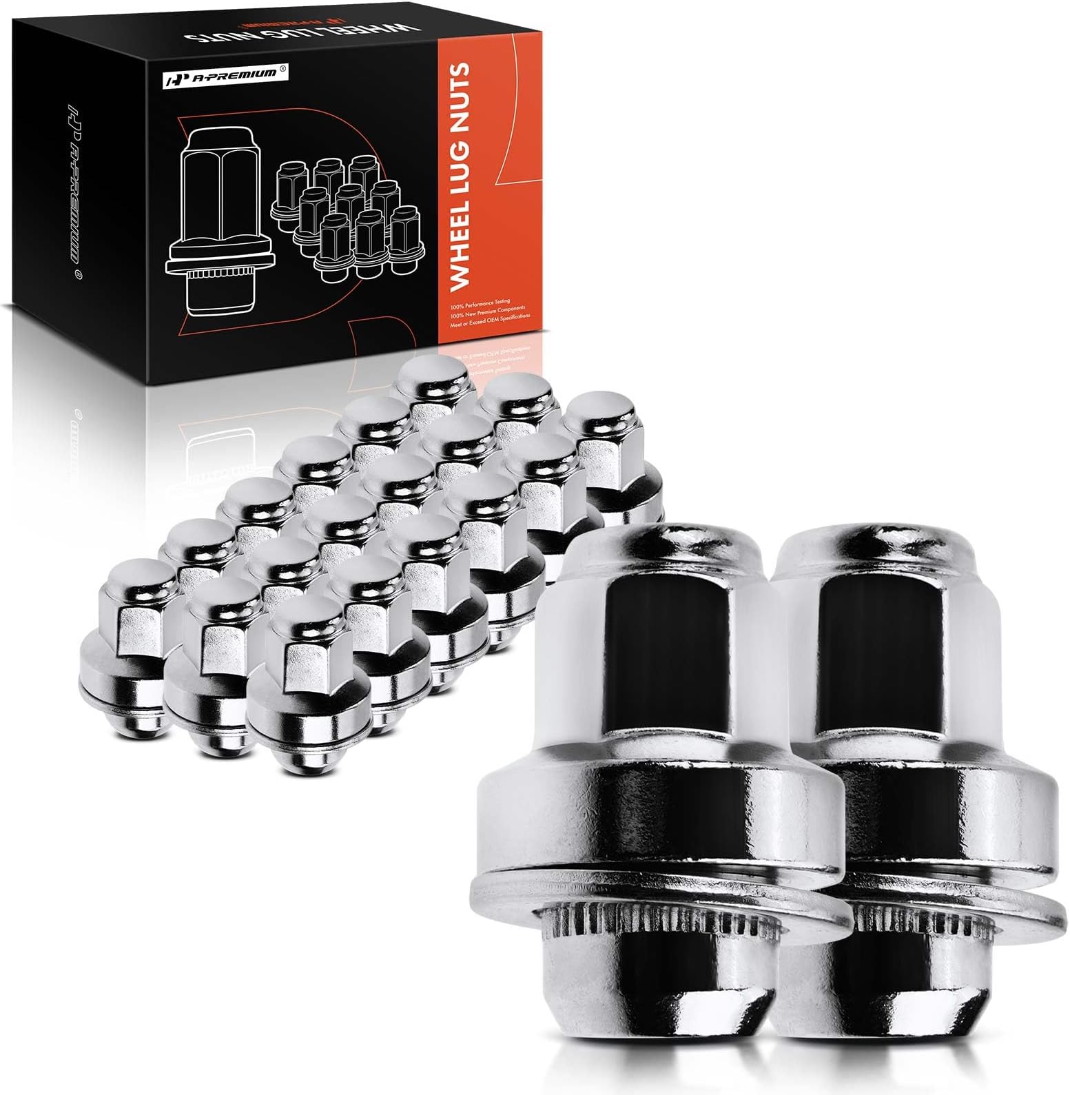 A-Premium M14-1.50 Wheel Lug Nuts Compatible with Lexus LS460 2007-2017 LC500 LC500h 2018-2020 LS600h 2008-2016 Front and Rear 20-PC Set