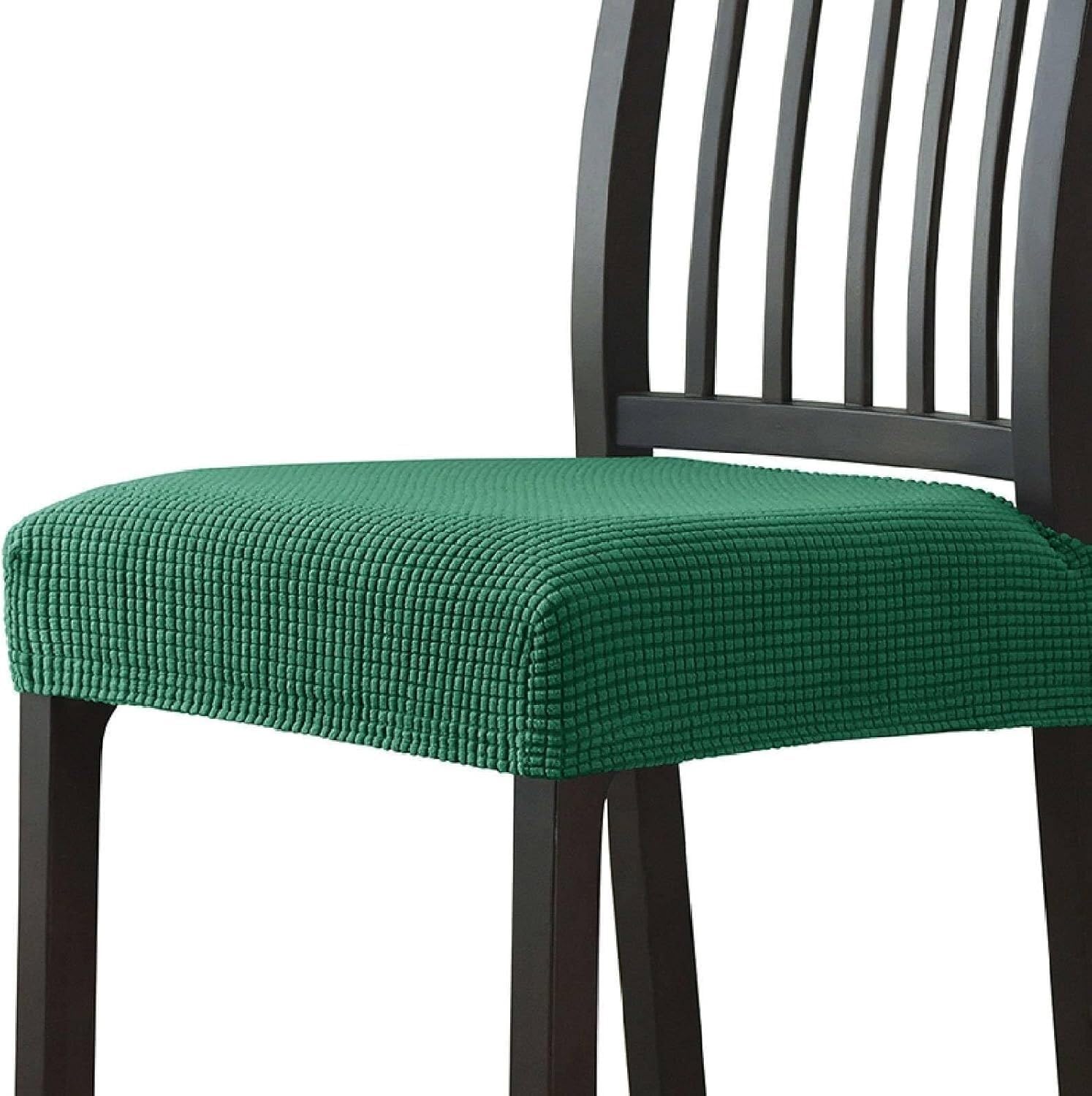 NMVAWIPT Chair Seat Covers, Jacquard Stretchable Removable Washable Slipcovers For Kitchen, Universal Fit(18#,6pcs)