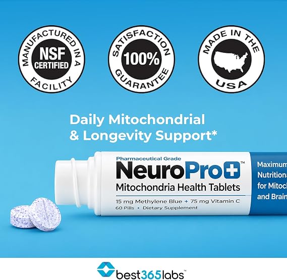 Best 365 Labs NeuroPro+ Methylene Blue & C Complex Tablets | 60 Count