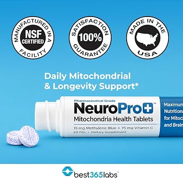 Best 365 Labs NeuroPro+ Methylene Blue & C Complex Tablets | 60 Count