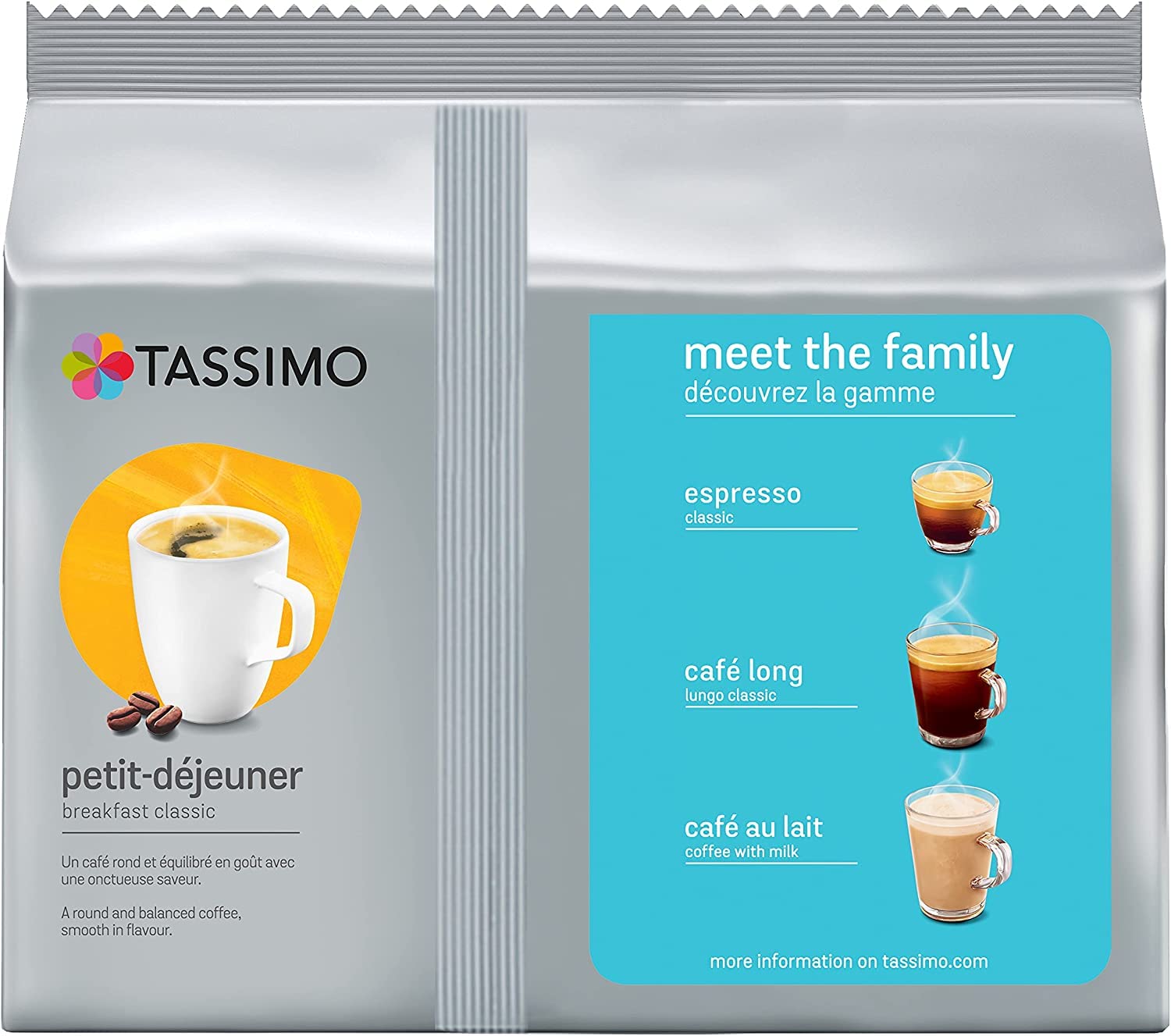Tassimo Cápsulas de café clásicas de desayuno - 10 paquetes (210 porciones)