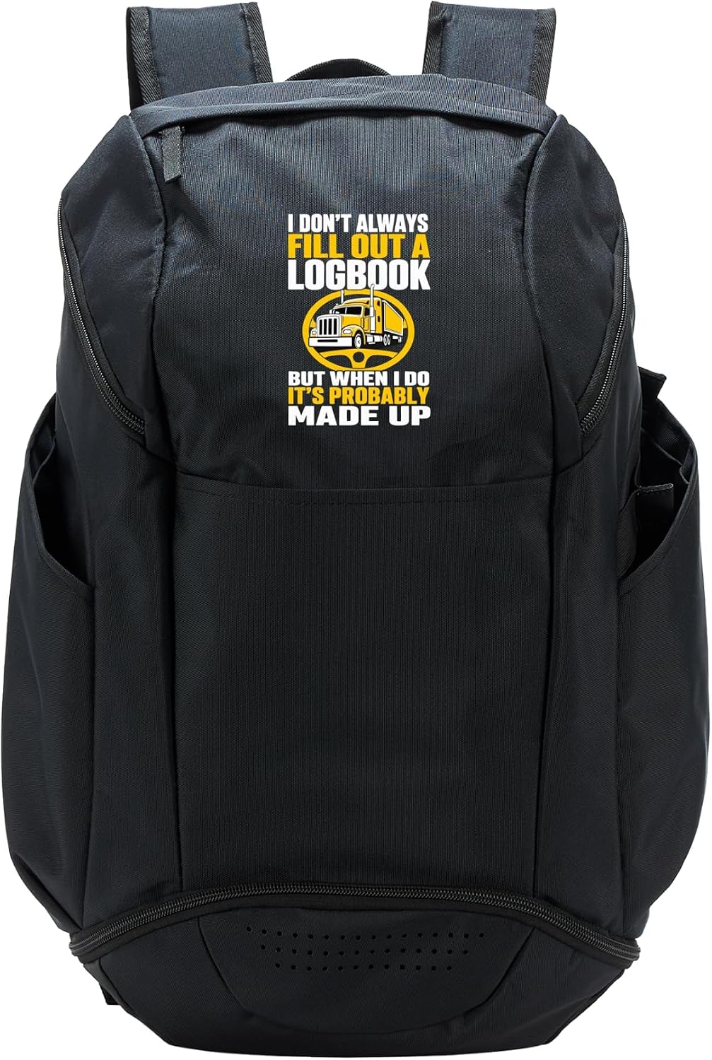 Funny Truck Driver Logbook Trucker Sport Backpack