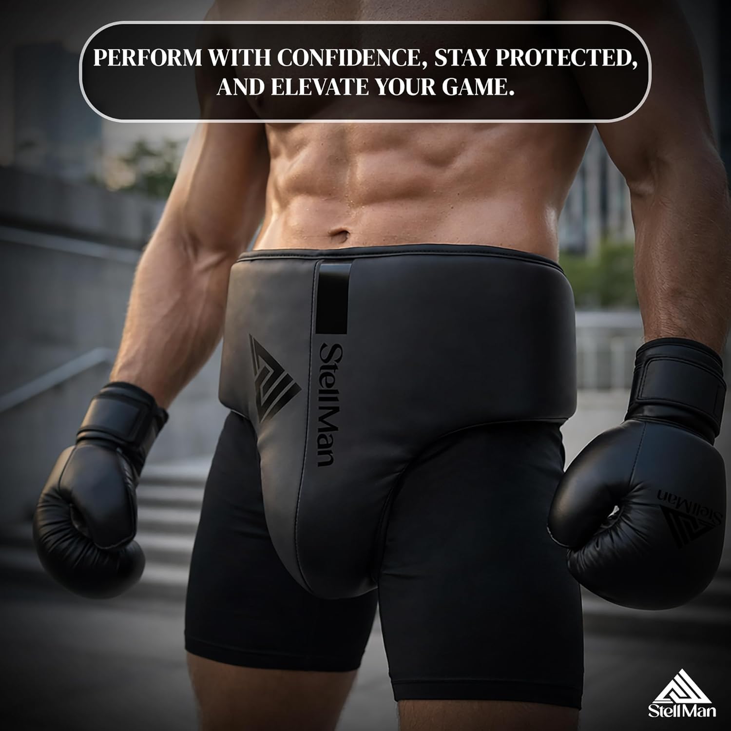 Men’s Boxing & MMA Groin Protector – Premium Maya Hide Pu Leather Training Cup