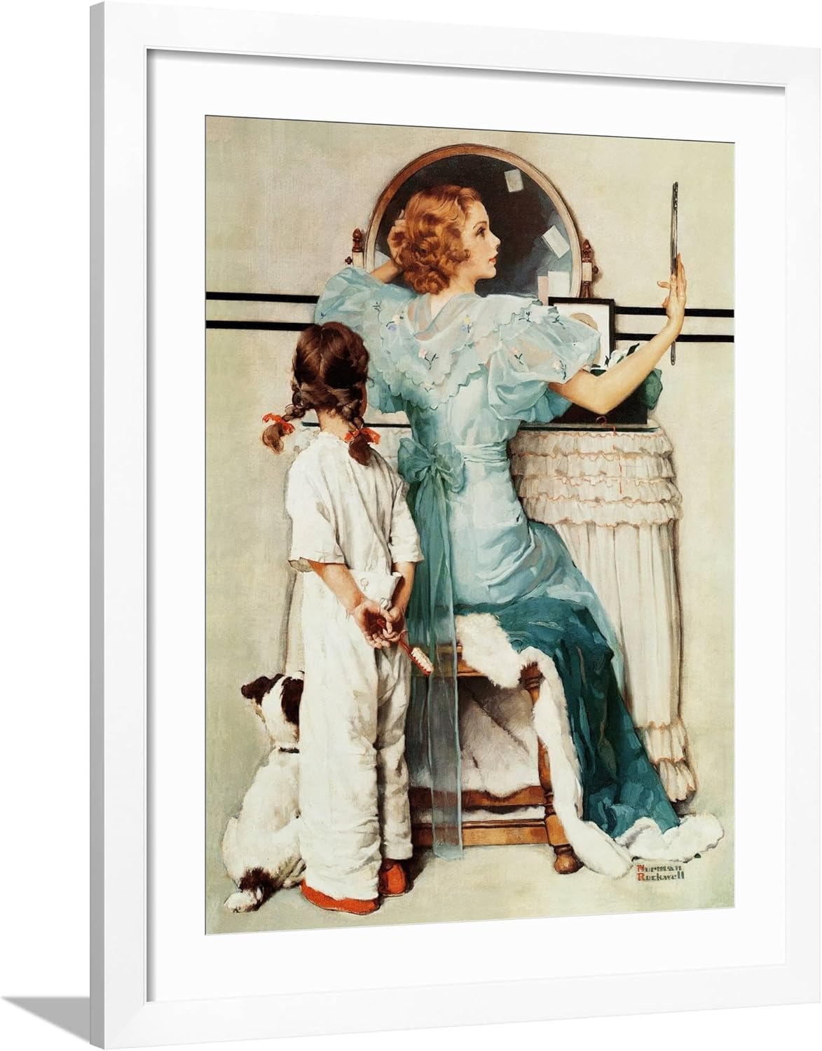 Art.com Canvas Wall Art Prints "Going Out", October 21,1933 by Norman Rockwell, Figurative Decor, 18" x 24"