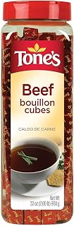 Member's Mark Beef Bouillon Cubes 32oz Bulk Jar - No MSG Resealable Beef Flavor for Soups Stocks Gravies
