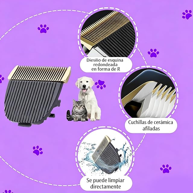 Foto 2 de 7 de Perro Pelo Clipper Blade Profesionales Clippers Mascota Cuchillas De Repuesto Gato Perro Accesorio…