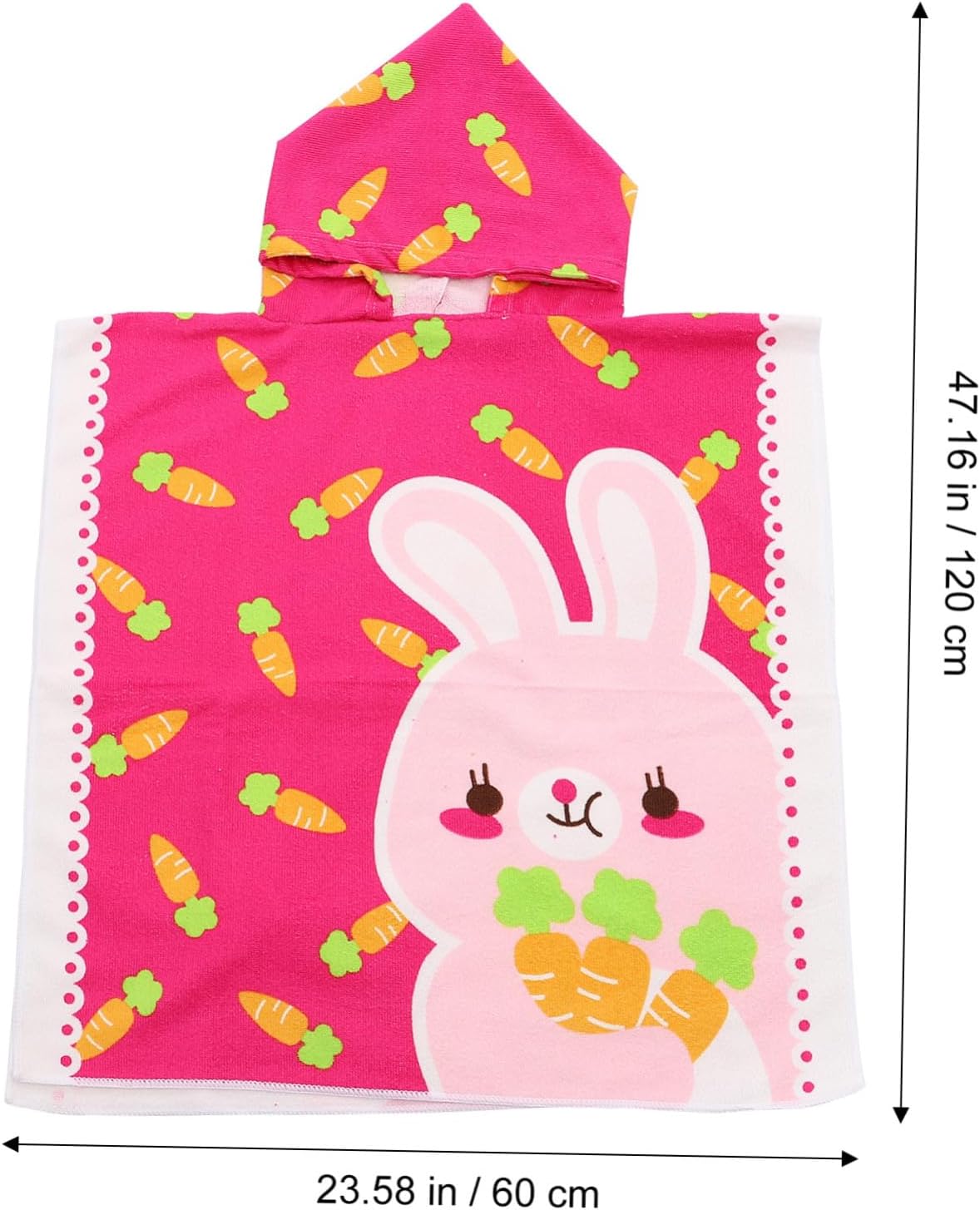 BESTOYARD Hooded Beach Towel Cape Cartoon Bathrobe Soft Absorbent Hooded Towel for Boys and Pool, Bath, and Beach Use