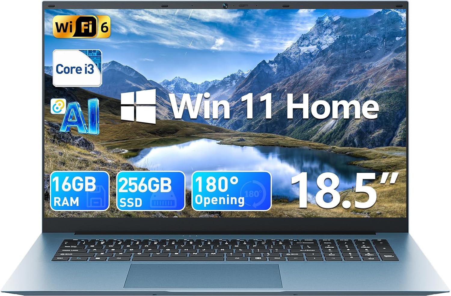 (-40%) MELIUNA 18,5 Zoll Laptop AI-Unterstützung 16GB RAM 256GB SSD
