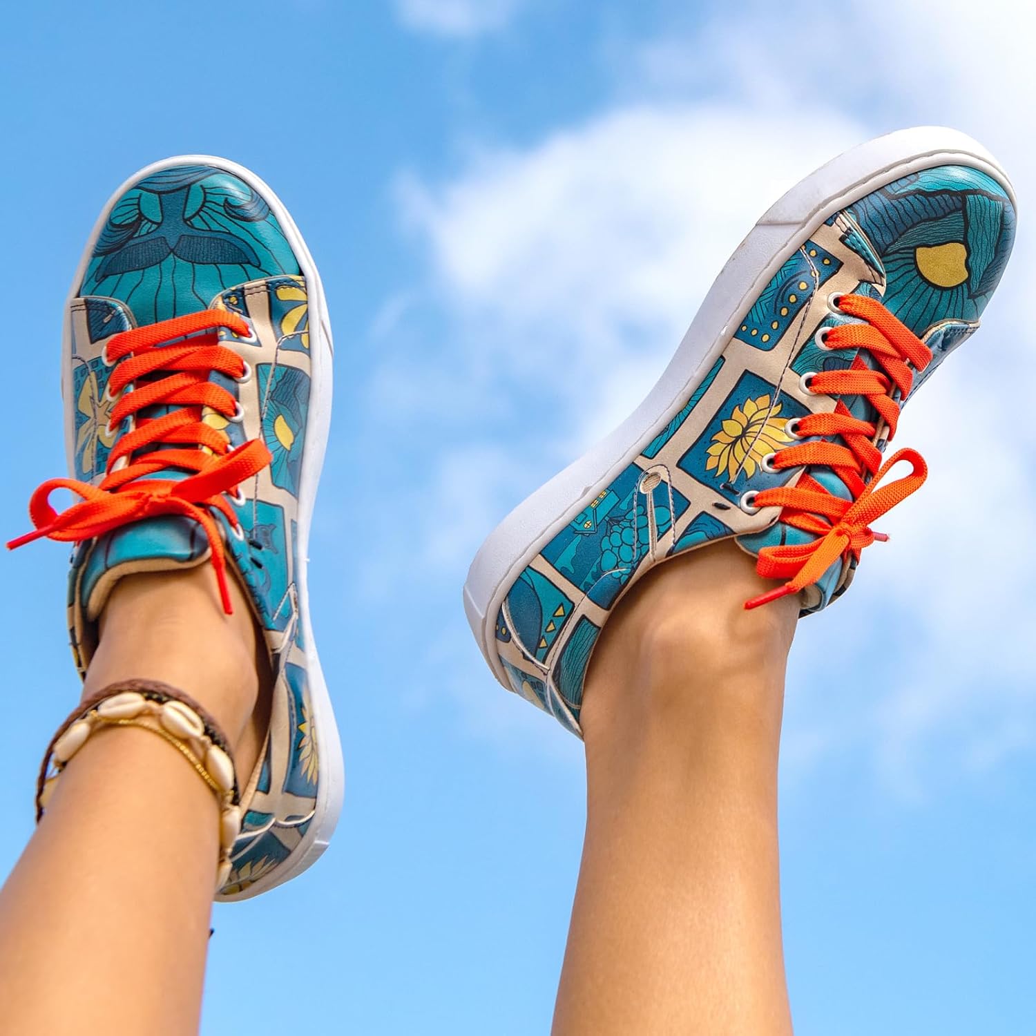 DOGO Vegan Leather Sneakers for Women - Handmade and Unique Fashion Sneakers for Women - Image 2