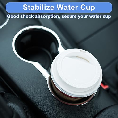 Miniatura 4 de 8 portavasos para automóvil, antivibración, estabilizadores de botellas de silicona con autoadhesivo, insertos de portavasos imprescindibles para
