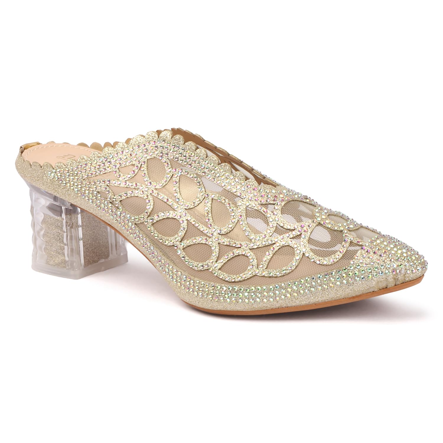 Women Fancy Sandal for Women with Transparent Heel I Fashion Mules HN-900-image-16