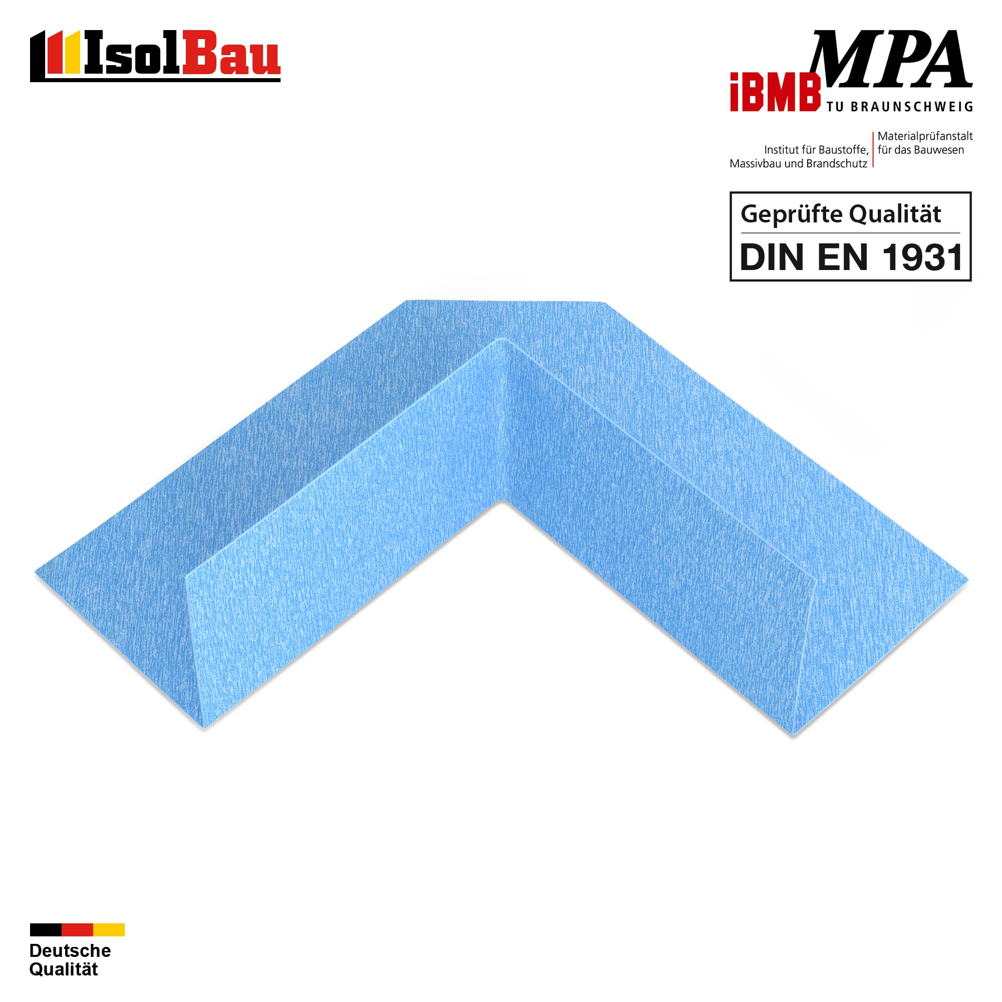 Isolbau Lot de 100 bandes d'étanchéité étanches P3 pour sanitaires, douche, salle de bain, carrelage, balcon - Pour intérieur et extérieur - Gris