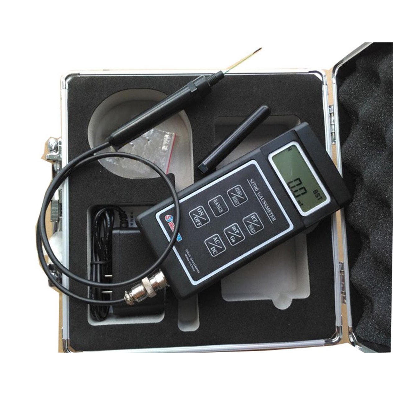 Teslameter Digital Handheld Gauss Meter Teslameter Ac Dc Magnetic Field Tester ...