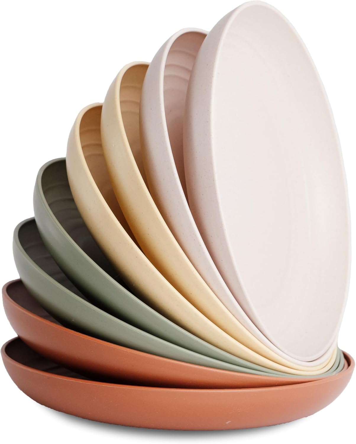 Nook Theory Reusable Wheat Straw Plates 8 Pcs – Non Toxic Kids and Toddler Plate, Microwavable, Dishwasher Safe and Unbreakable Dinnerware (Boho 9″) Nook Theory Reusable Wheat Straw Plates 8 Pcs – Non Toxic Kids and Toddler Plate, Microwavable, Dishwasher Safe and Unbreakable Dinnerware (Boho 9″)