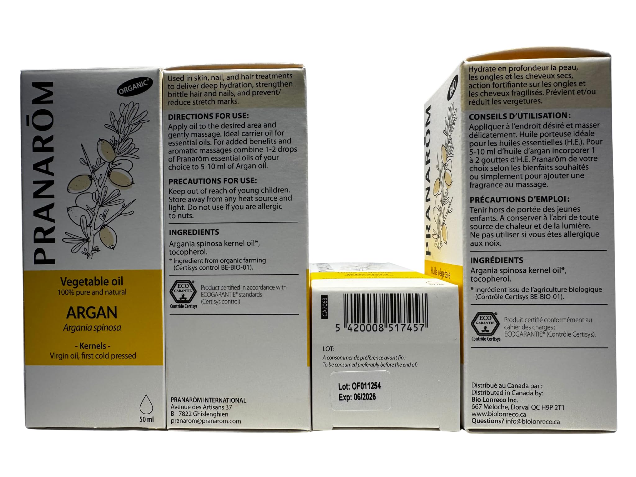 Aceite Veg Argan Bio 50 ml Pranarom