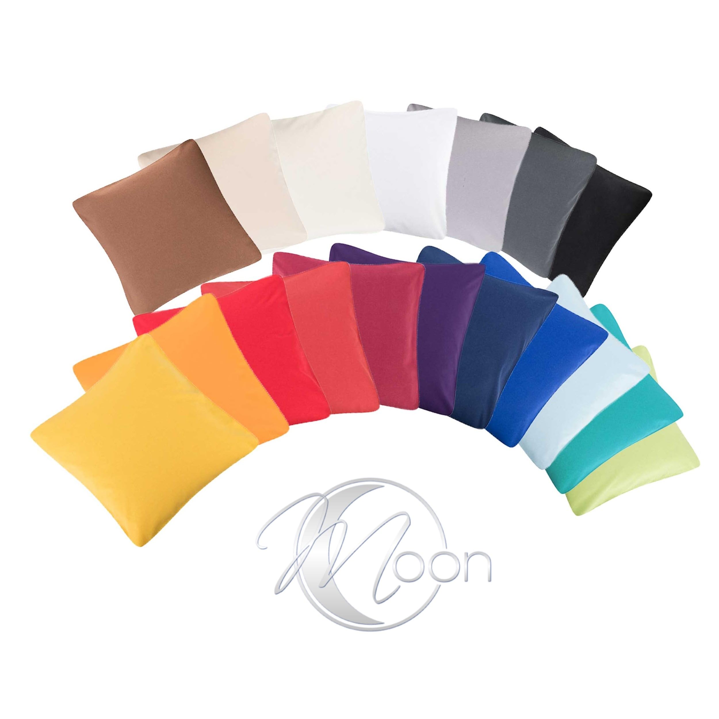 Set 2 Pezzi Set Di 2 Federe In Jersey Di Cotone 100% - 30x50 Cm, Chiusura Lampo, Super Morbide E Lavabili - Colore Beige Federe Oeko-Tex Certificate