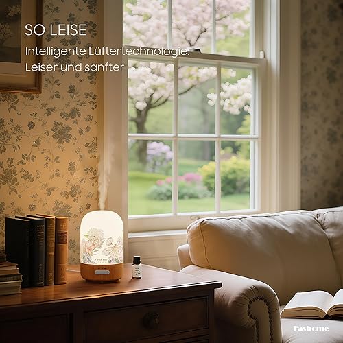 Miniatura 5 de Difusor de aceite esencial soplado a mano, difusor de aromaterapia pequeño de 3.5 fl oz, función de apagado automático, difusores ultrasónicos para