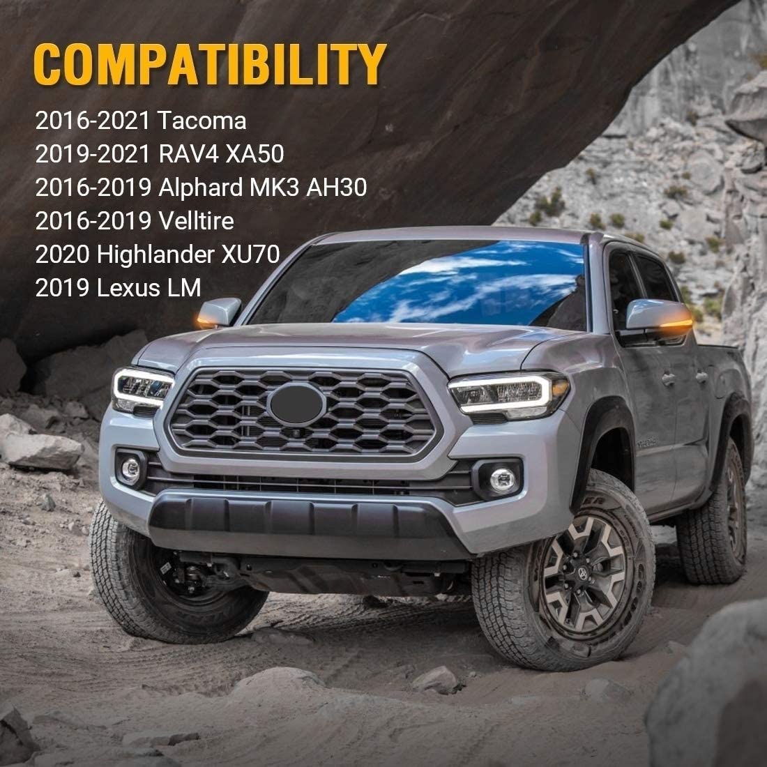 Faros Toyota Tacoma Drl Led Led Secuencial 2016-2022 | Meses Sin Interés