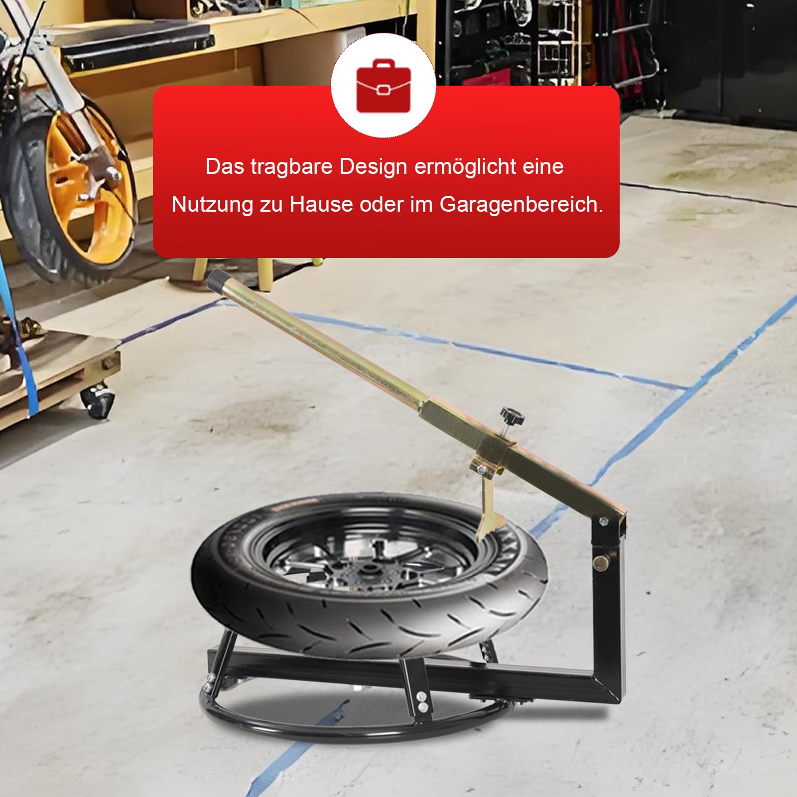 Motorrad Reifenmontage für Felgen 16"-21", Reifenmontiergerät Reifenmontagegerät für Motorradreifen, Reifenwechsler Reifenmontage Werkzeu Montagegerät für schnellen Reifenwechsel & Demontage