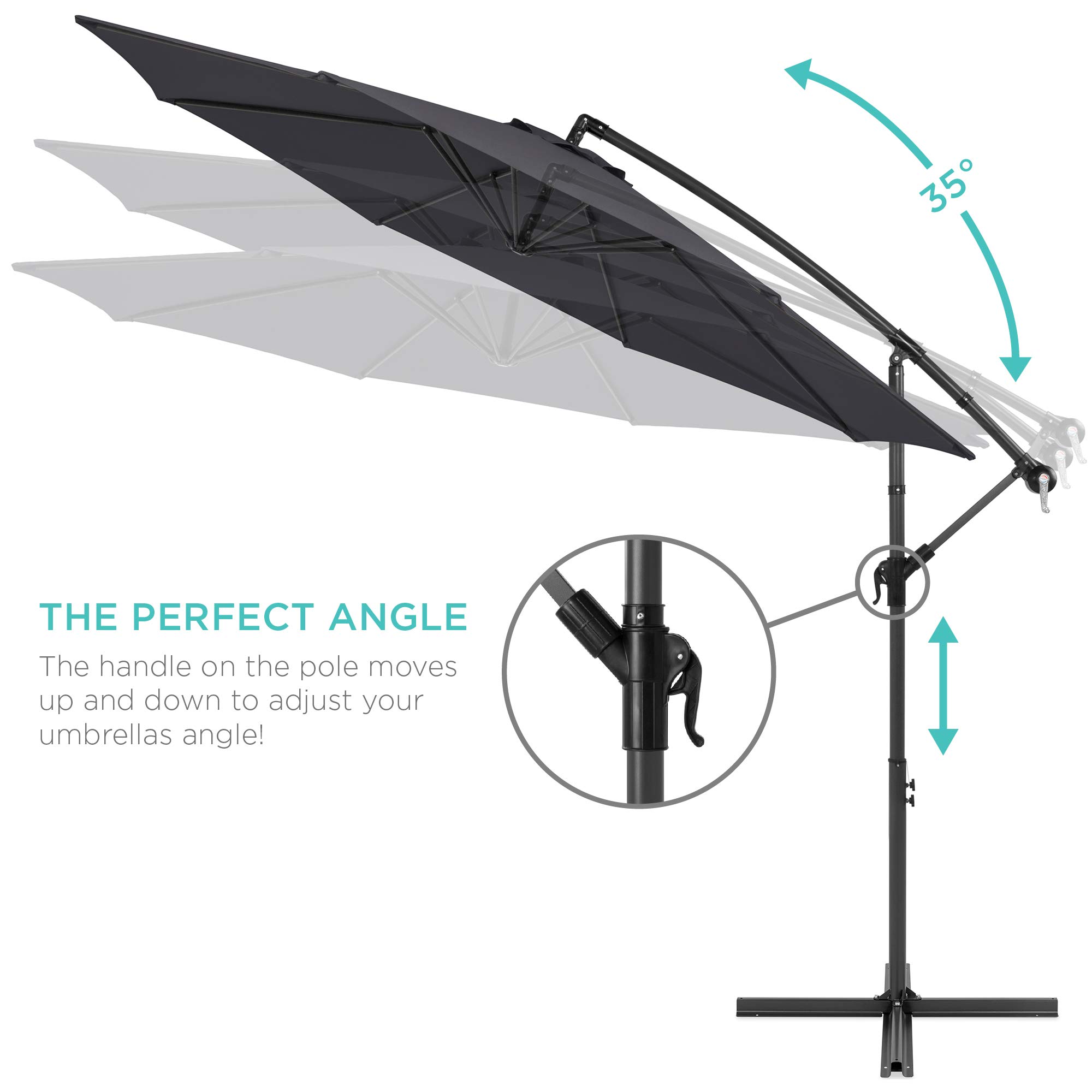 6.5 foot patio umbrella Rectangular Patio Umbrella, 6.5', Crank & Push-Button Tilt - On Sale - Bed  Bath & Beyond