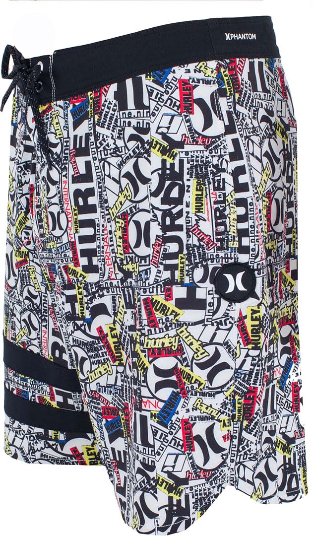 Hurley Boardshort Mens - Phantom-Eco 25Th S1 Block Party 18"
