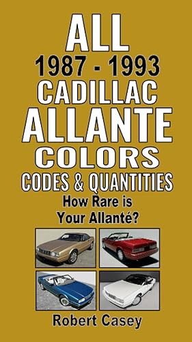 All 1987-1993 Cadillac Allante Colors, Codes &amp; Quantities: How Rare is Your Allante?