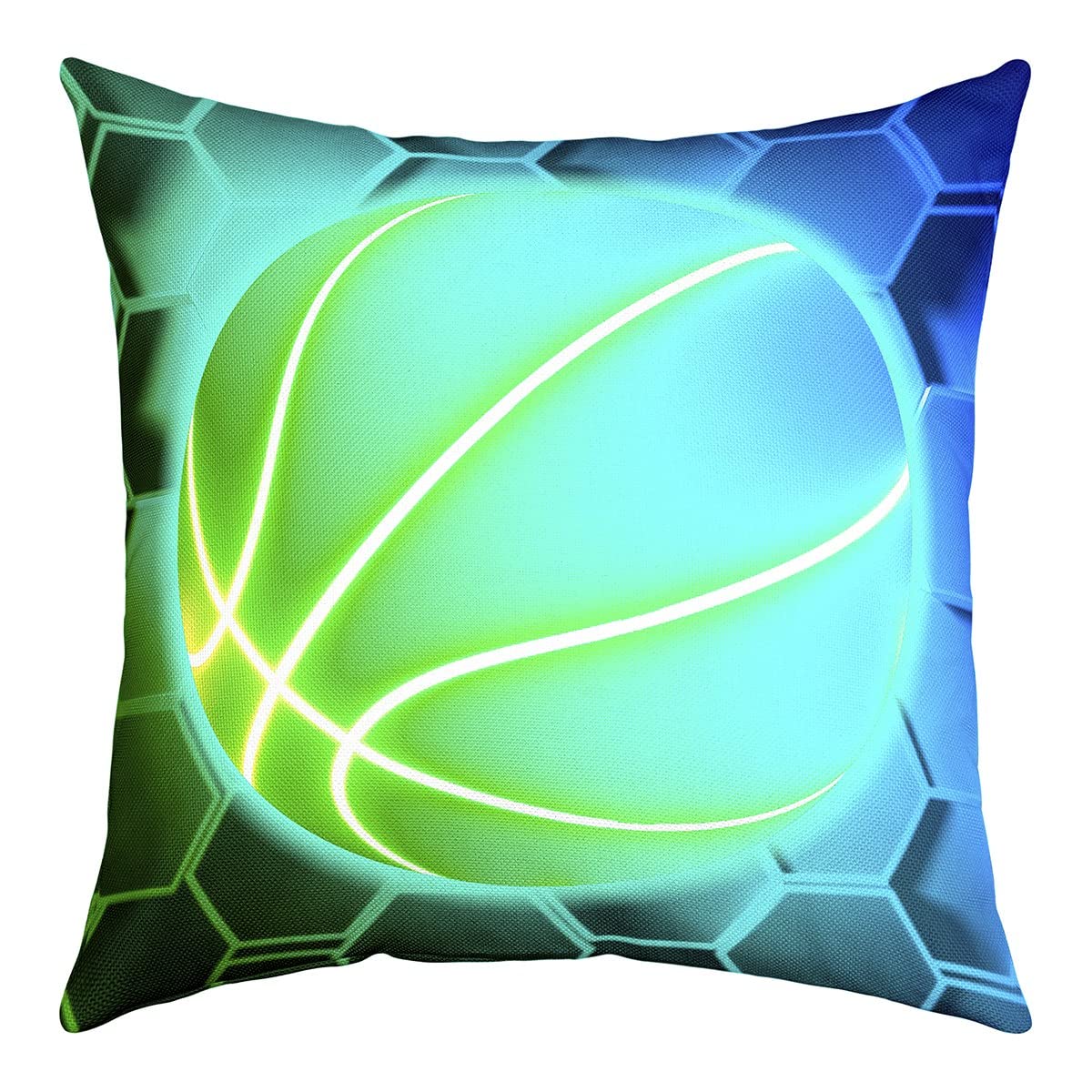 Federa Per Cuscino Ricamata CLORURBANLIVE Green Bay - 3D Con Cerniera Invisibile - Per Appassionati Di Football, Verde - 4