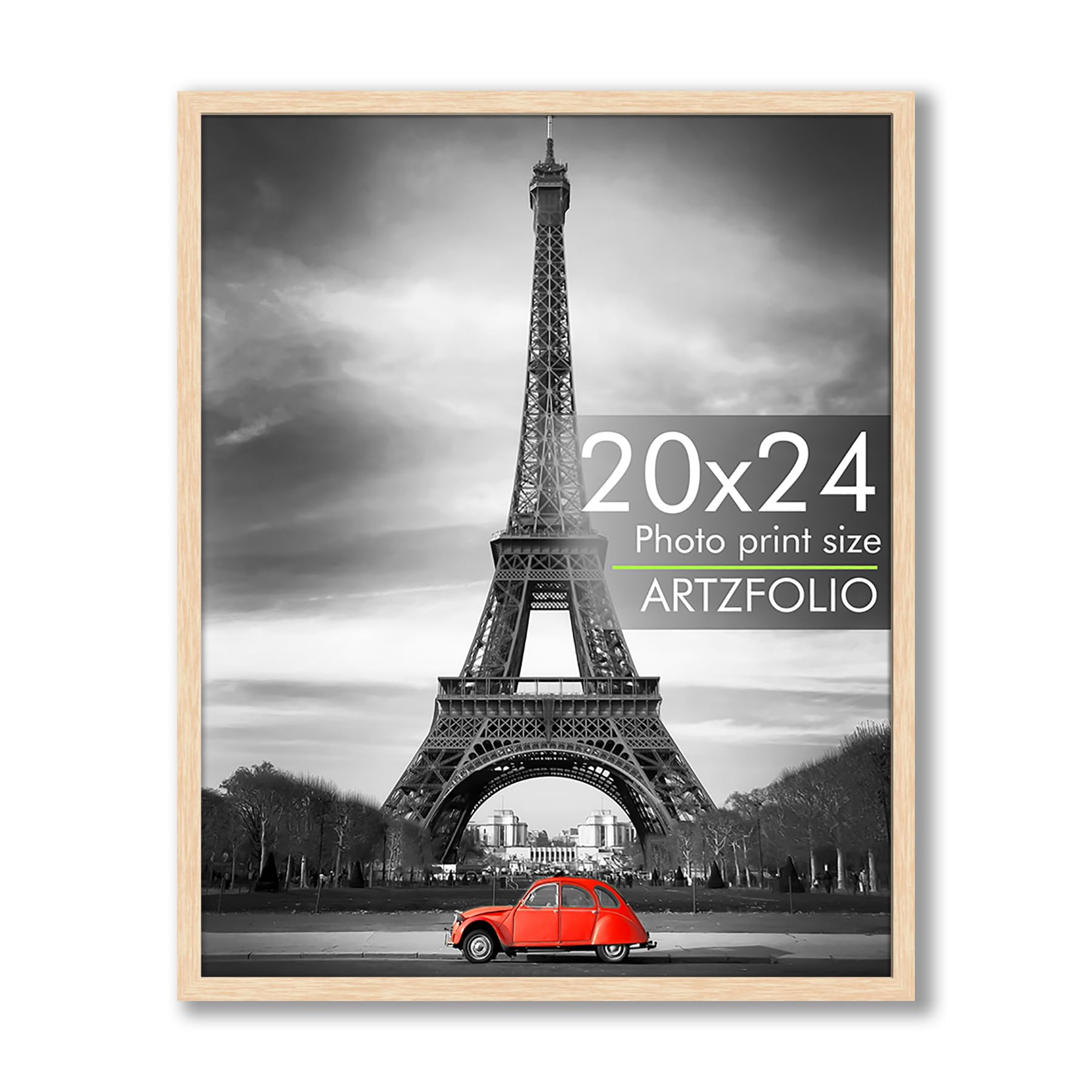 ArtzFolio Wall Photo Frame D578 | Extra Large Size Wall Photo Frames | Big Oversize Picture Frames Bedroom, Home & Office | Natural Brown | 20x24 inch (51x61 cms)