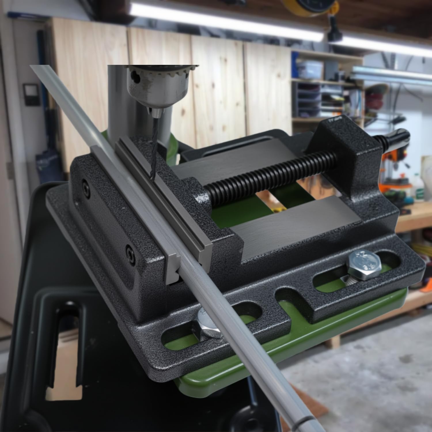 Drill Press Vise, 4" Heavy Duty Drill Press Vise with Two Jaws