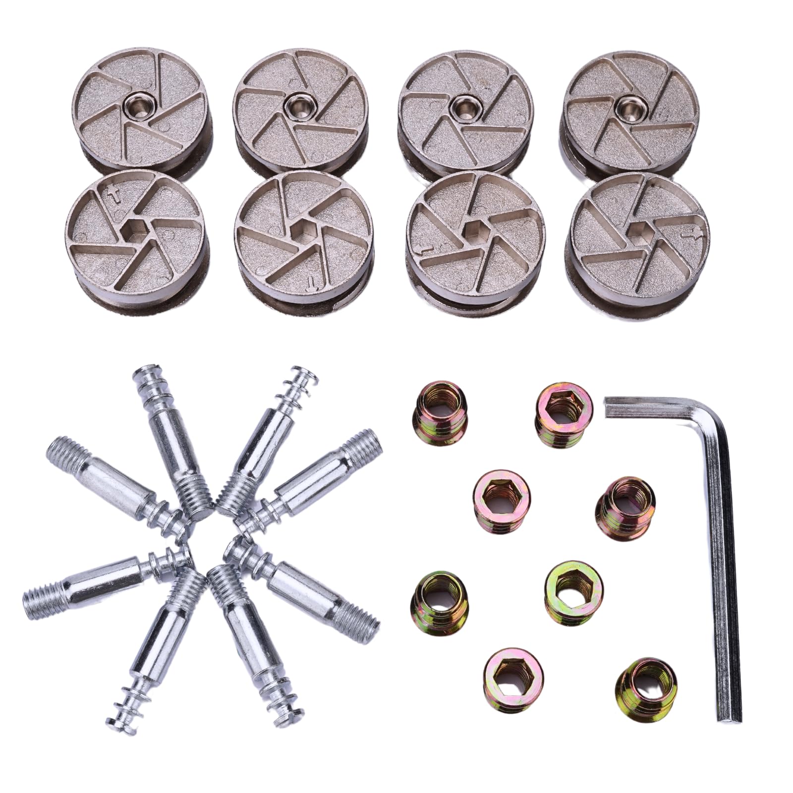 YaaYii Replacement Heavy Duty Cam Wheel Locks Compatible with IKEA
