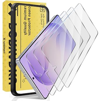 Tempered Glass Screen Protector for Samsung Galaxy S25 Ultra 6.90 Inches Pack of 3 Screen Protectors with Alignment Tool 9H Hardness Fingerprint Compatible HD Anti-Scratch