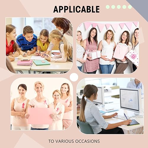 Miniatura 5 de Teling 100 bolígrafos retráctiles y cómodos para baby shower, bonitos y elegantes, suministros escolares en punta media de 0.039 pulgadas para