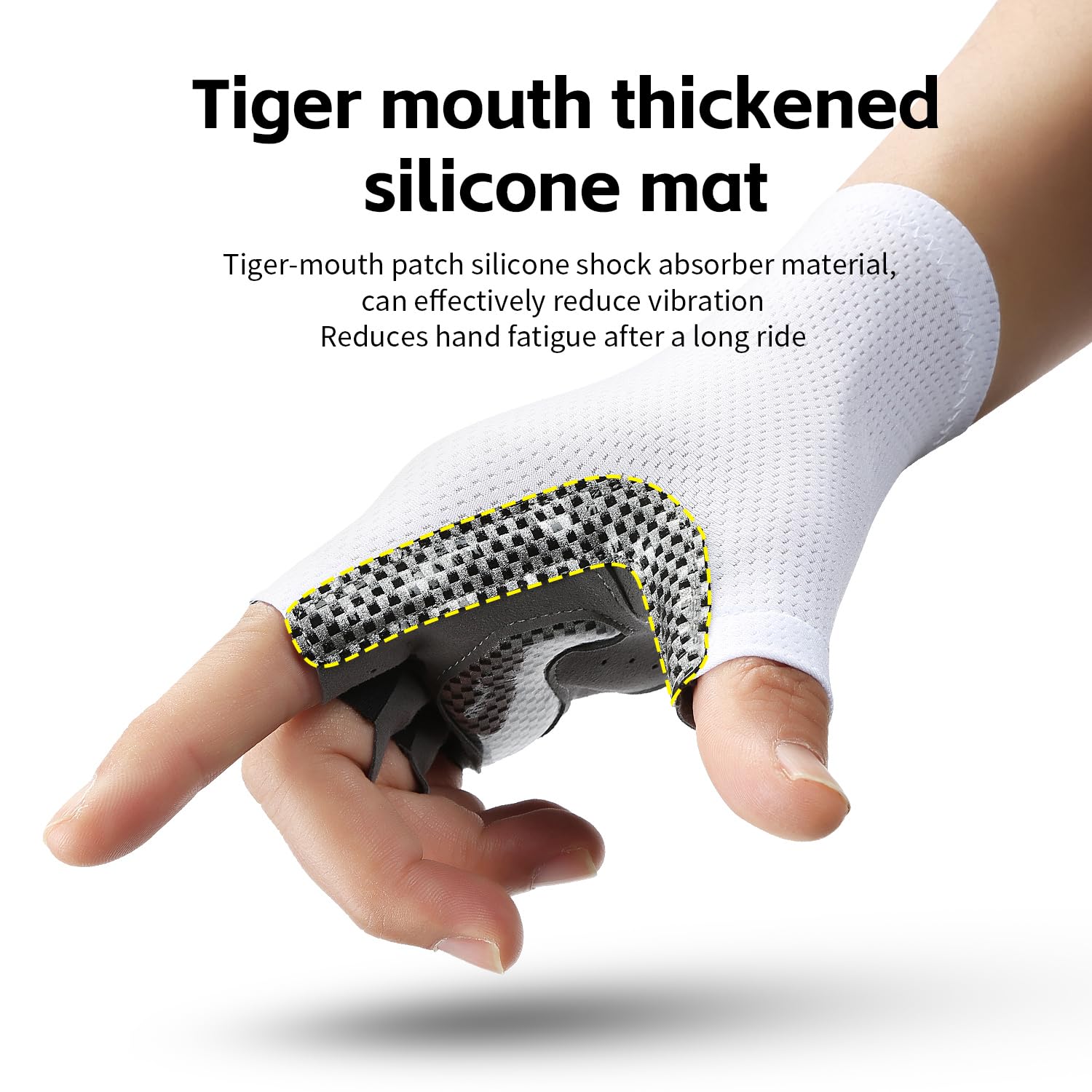 Vilico Gants de vélo pour vélo de Course et VTT – Antidérapants, Respirants, avec Coussinets amortisseurs – Légers et Confortables pour Route et Terrain