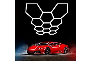 Super Bright Hexagon Garage Light Fixture: Efficient Illumination for Your Garage and More