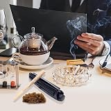 Rullo per sigarette conico da 110 mm, Rullo per tabacco, Arrotolatore per sigarette, Ausiliario per arrotolare il tabacco - Arrotolatore per sigarette efficiente e durevole (Nero) - 7