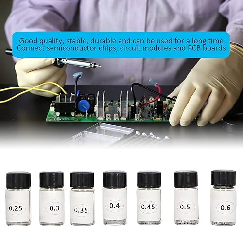 Miniatura 6 de Bola de soldadura de montaje, 7 botellas, bola de soldadura de estaño, bolas de soldadura de calor universal para GPU, CPU, chip IC, PCB, soldadura