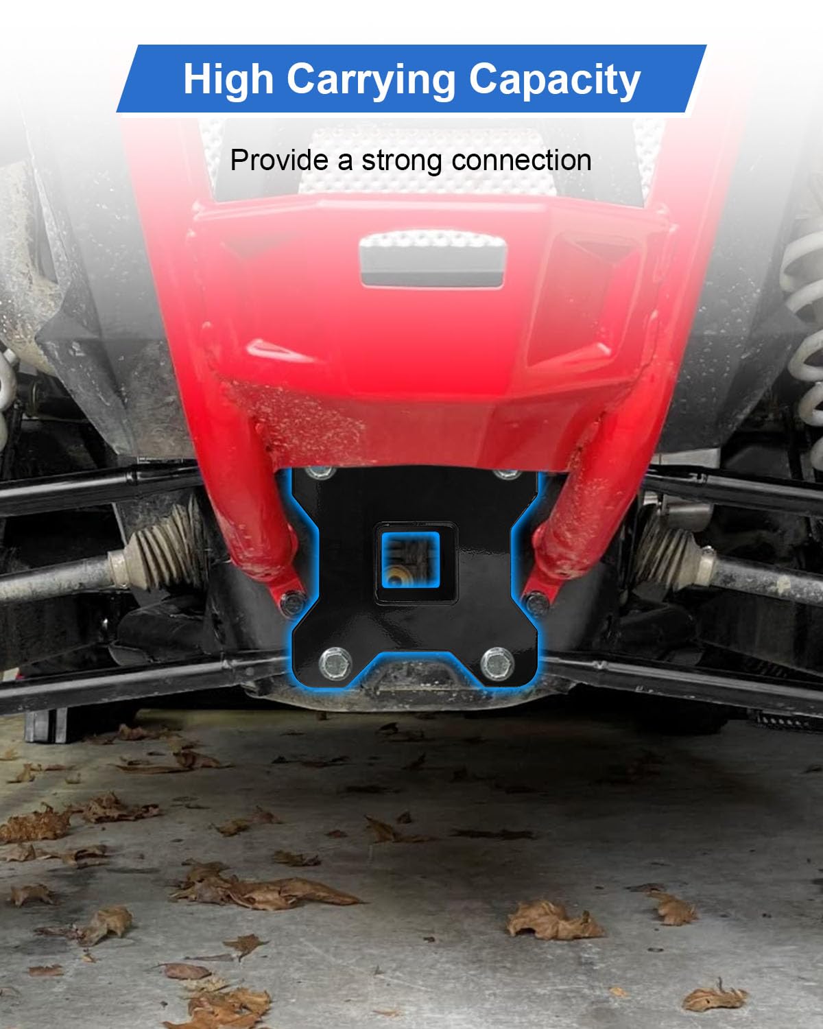 2-Inch Receiver Hitch For 2014-2022 Polaris RZR XP 1000 & XP 4 1000 – No Drilling 3 thumbnail image