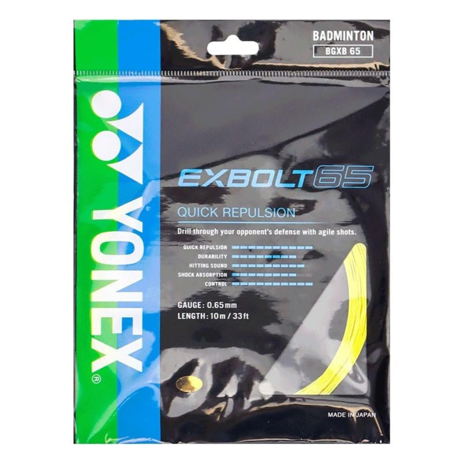 YONEX EXBOLT 65 Badminton String - White (1285)-picture-26