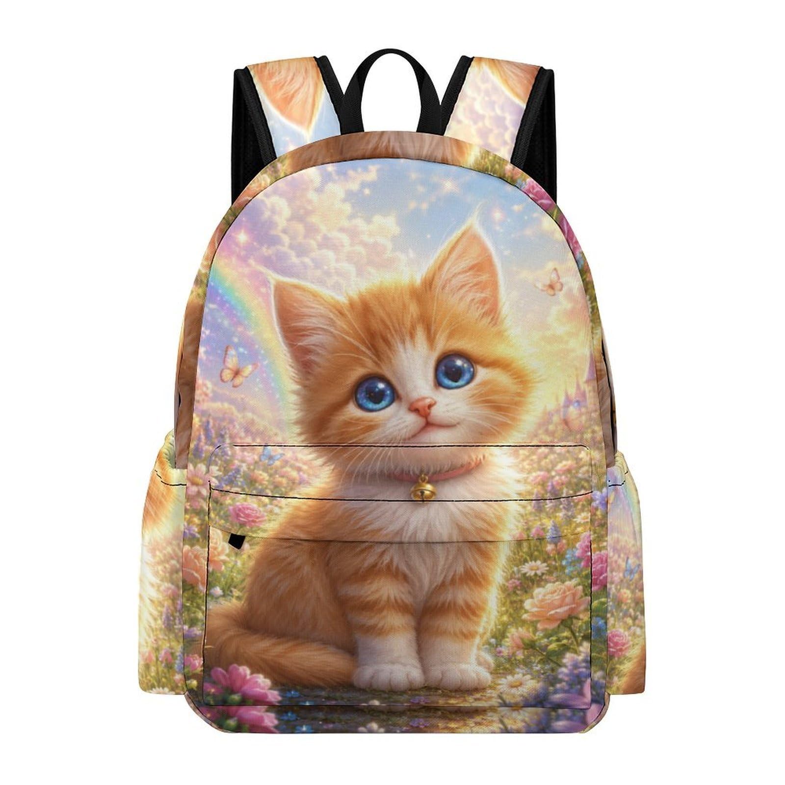 TPISLI Cat School Bag Boys Ages 8-12 Animal Kitten Daypack Children Year 4 16.5 Inch Laptop Rucksack Junior School Daily Use Outdoor Gift Daily Carry