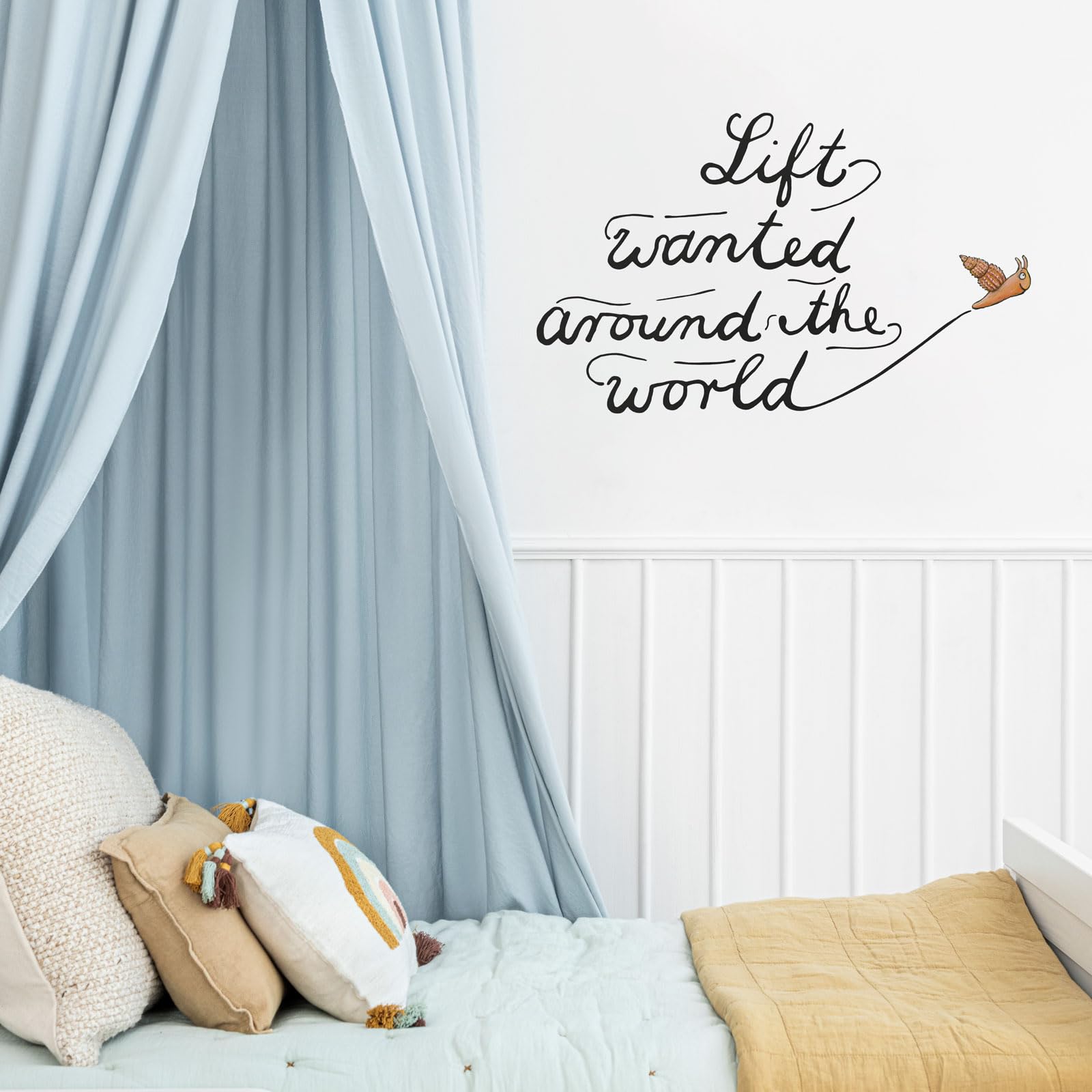 Stickerscape The Snail and the Whale Lift Wall Sticker (Lift - Regular) | Gruffalo and Friends Wall Stickers, Gruffalo Wall Stickers, Child’s Bedroom Wall Decor| Easy to Apply, Cleanly Removable
