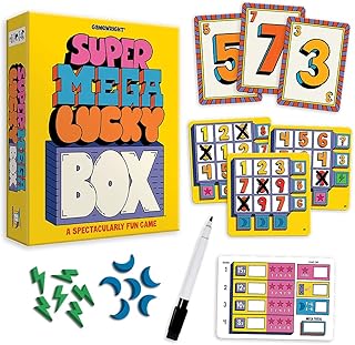 Gamewright - Super MEGA Lucky Box - The Spectacularly Strategic Game of Probability, Plannning and a Touch of Luck! Cooper...