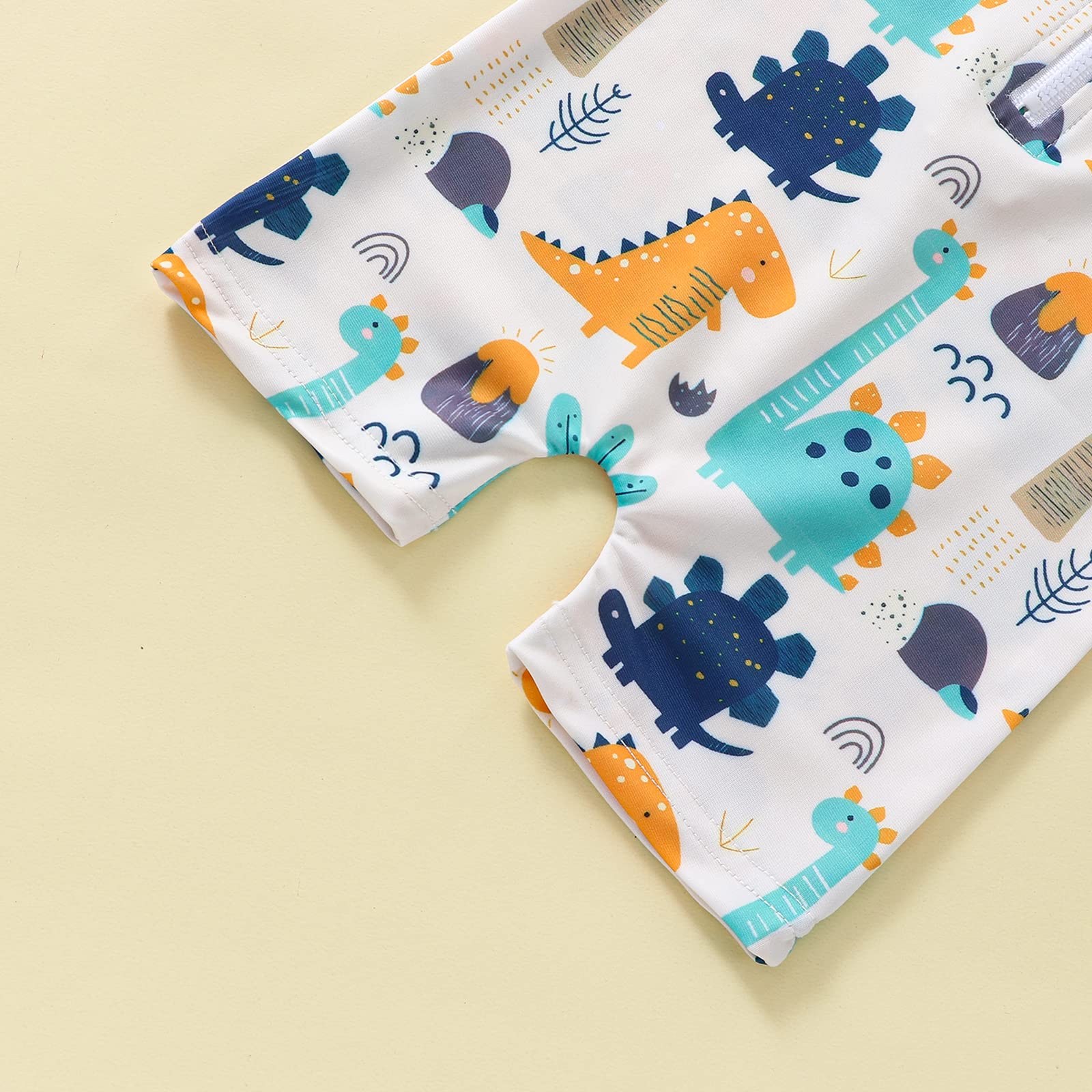 Carolilly Costume da Bagno Bambino Bambino Bambino Un Pezzo Stampato Squali o Dinosauri Anti-UV (0-5 Anni)