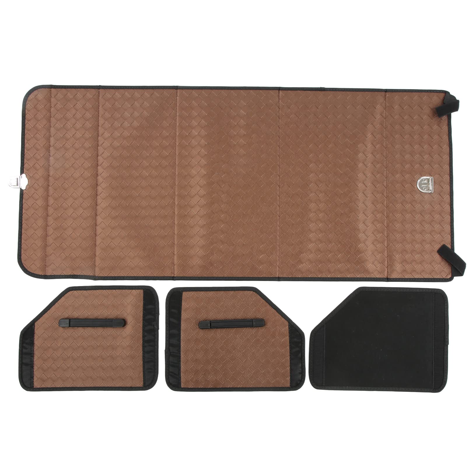 Organizador de Maletero de Coche Plegable Tronco de Cuero de PU de Moda Fácil instalación Adecuado para IR de Compras y Acampar.