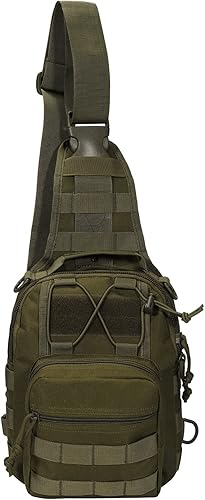 BOMTURN Mochila táctica-1000D Impermeable Militar MochilaCorte láserCCW Bolsas Sling Bag Tactical Satchel Bolso de hombro Hombres