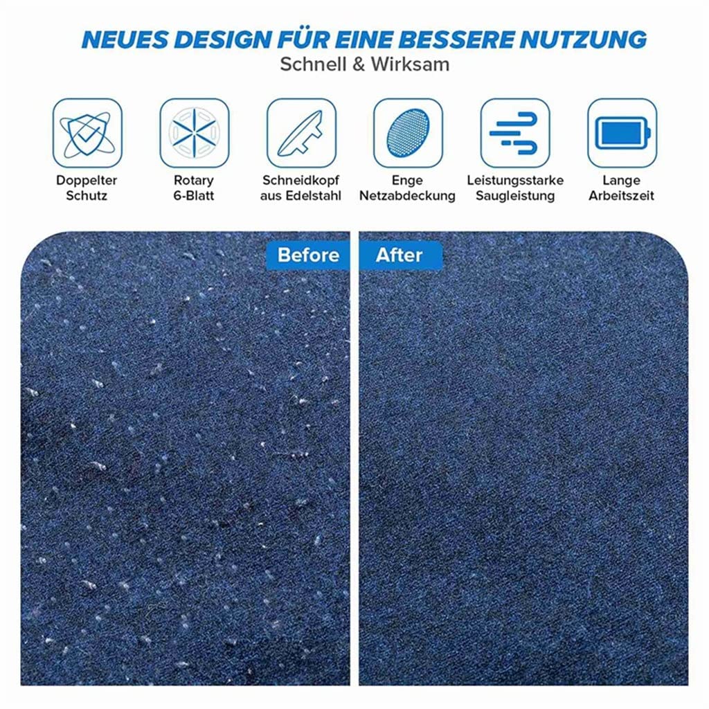 Elektrischer Fusselrasierer, wiederaufladbarer Fusselentferner für verschiedene Stoffe Fusselschneider für Familie